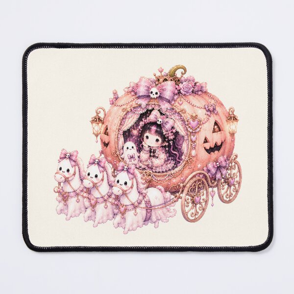 Item preview, Coquette Pumpkin Carriage Princess | Kawaii Halloween Ghost Cinderella Fantasy designed and sold by looplandger.