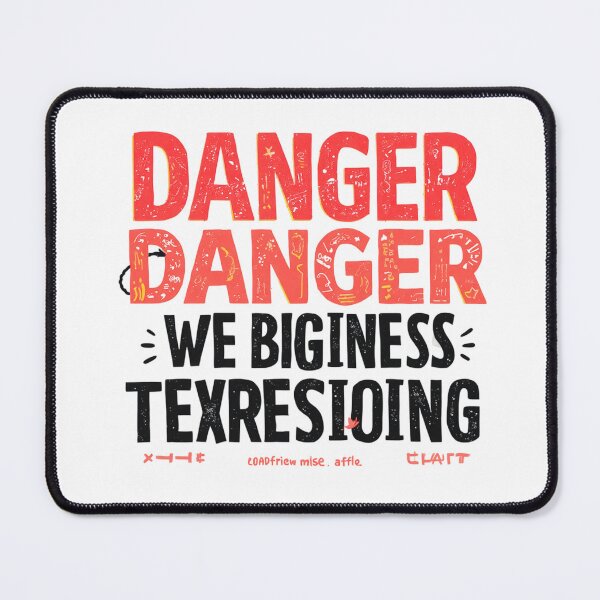 Item preview, Danger Danger We Bigness Textrestoing Funny Typography T-Shirt | Bold Streetwear Graphic Design designed and sold by Vvmd.