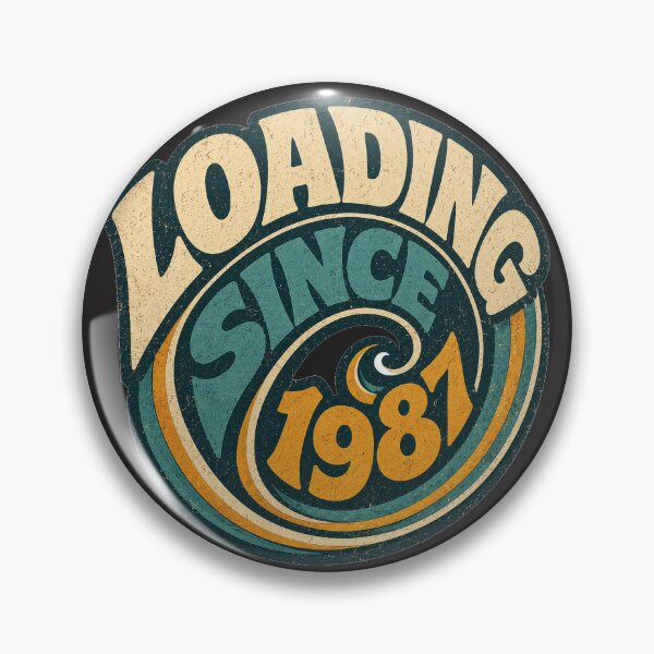 Item preview, Loading Since 1987 - Retro Spiral Typography Vintage 80s Design designed and sold by JustResultsCo.