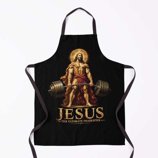 Item preview, Jesus The Ultimate Deadlifter Gym Humor designed and sold by Victor Shadehorn.
