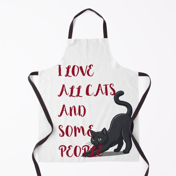 Item preview, Love All Cats and Some People – Funny Black Cat Lover Design designed and sold by BlackCat Vibe.