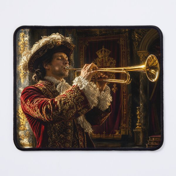 Item preview, The Sovereign Trumpet: A Royal Fanfare in Baroque Gold designed and sold by DoReMiStudio.