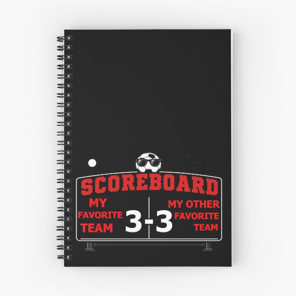 Item preview, Soccer Scoreboard Humor for the Indecisive Soccer Fan - Red designed and sold by Beachy.
