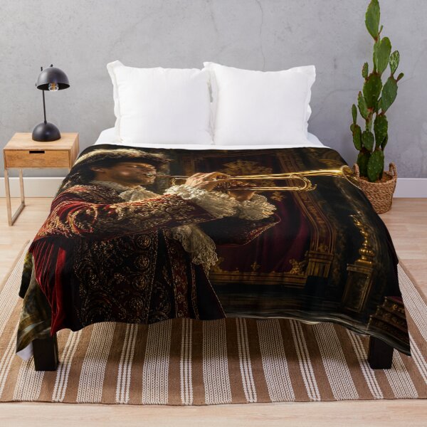 Item preview, The Sovereign Trumpet: A Royal Fanfare in Baroque Gold designed and sold by DoReMiStudio.