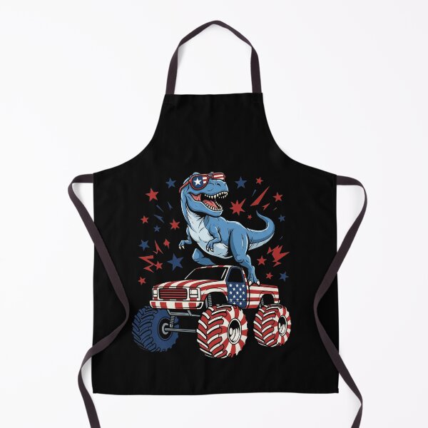 Item preview, American Dinosaur Monster Truck USA Fourth Of July designed and sold by SofenArt.