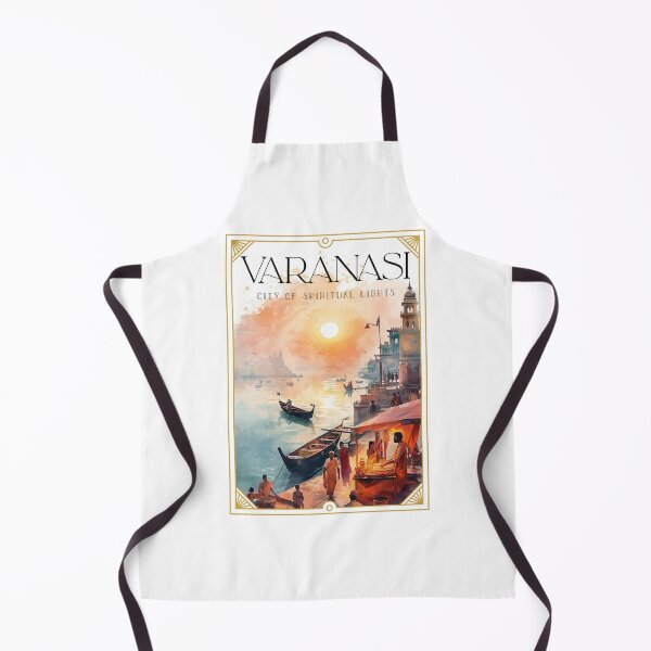 Item preview, Varanasi Vibes ver 3– Sacred Streets & Timeless Soul | Spiritual India Merch designed and sold by mndesignworx.