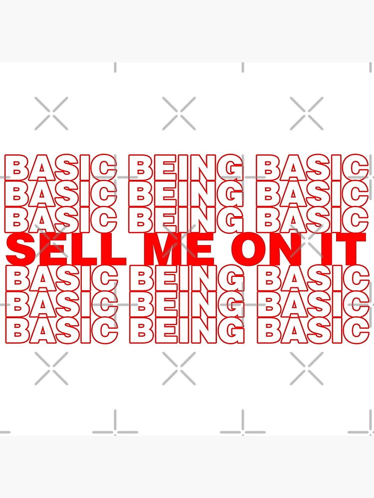 Thumbnail 3 of 3, Poster, basic being basic designed and sold by chelsea ✿.