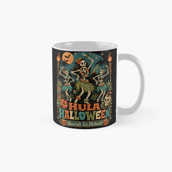 Item preview, Hula Halloween Haunted Luau Skeletons designed and sold by Victor Shadehorn.