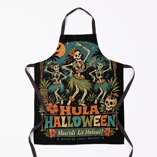 Item preview, Hula Halloween Haunted Luau Skeletons designed and sold by Victor Shadehorn.