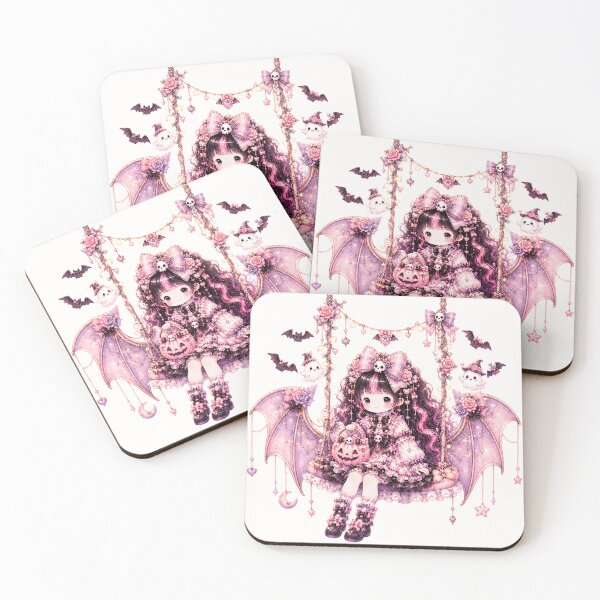 Item preview, Coquette Bat Wing Swing | Kawaii Halloween Gothic Lolita Ghost Fantasy designed and sold by looplandger.
