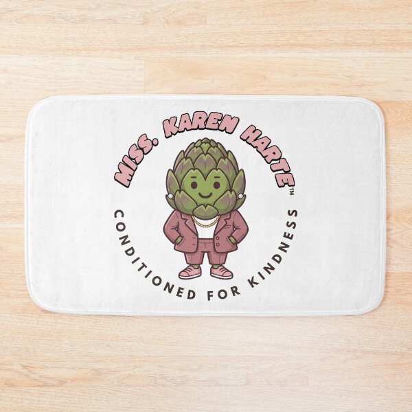 Item preview, Miss Karen Harte — Cute Artichoke Character Funny Food Art | Conditioned For Kindness designed and sold by monolithstudio.