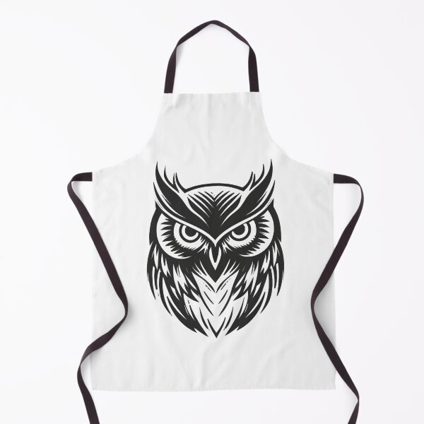 Item preview, Minimalist black owl logo designed and sold by MiraCleAI.
