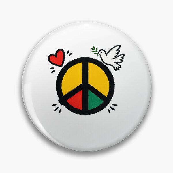 Aperçu de l'œuvre Peace, Love & Unity – Colorful Hand Drawn Peace Symbol créée et vendue par AMIR PRO .