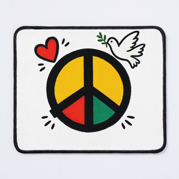 Item preview, Peace, Love & Unity – Colorful Hand Drawn Peace Symbol designed and sold by AMIR PRO .