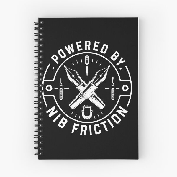 Item preview, Powered By Nib Friction Fountain Pen Enthusiast Shirt | Fountain Pen Collector Workshop Badge designed and sold by VKinnovations.