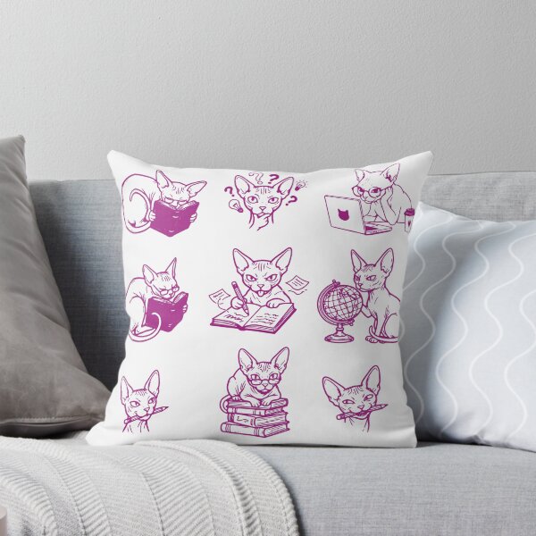 Item preview, Sphynx Student - Bookworm Cat - Purr Scholar designed and sold by RedStreamStudio.