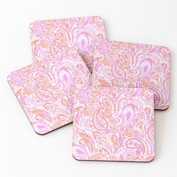 Item preview, Copy of Paisley pattern in pink designed and sold by bokasin.