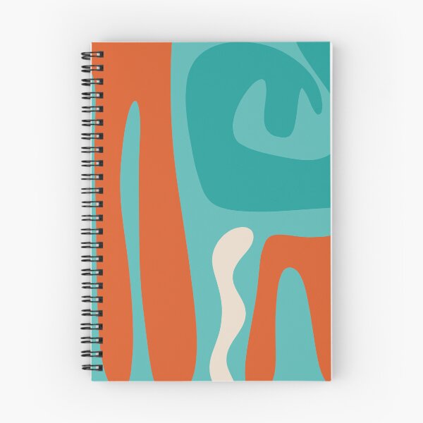 Item preview, Mid Century Modern Abstract Kwaito Pattern in Turquoise Orange designed and sold by kierkegaard.