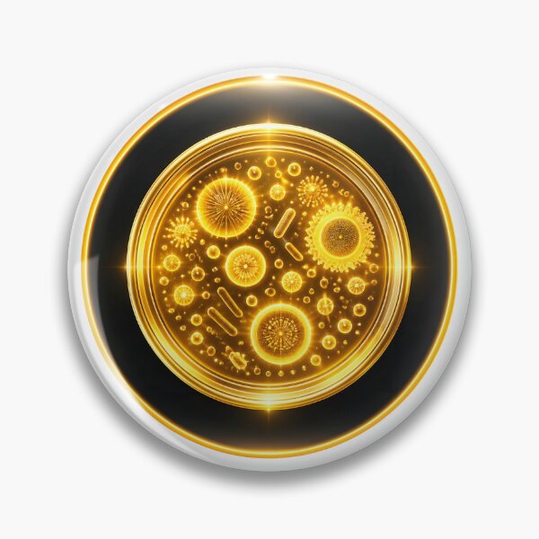 Item preview, Golden Petri Dish  Luxury Science Laboratory Emblem designed and sold by simaso.