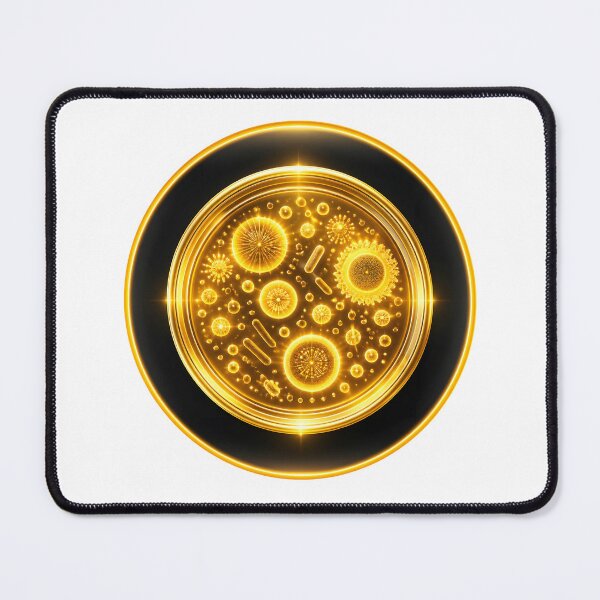 Item preview, Golden Petri Dish Luxury Science Laboratory Emblem designed and sold by simaso.