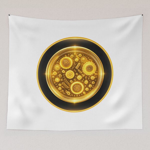 Item preview, Golden Petri Dish  Luxury Science Laboratory Emblem designed and sold by simaso.
