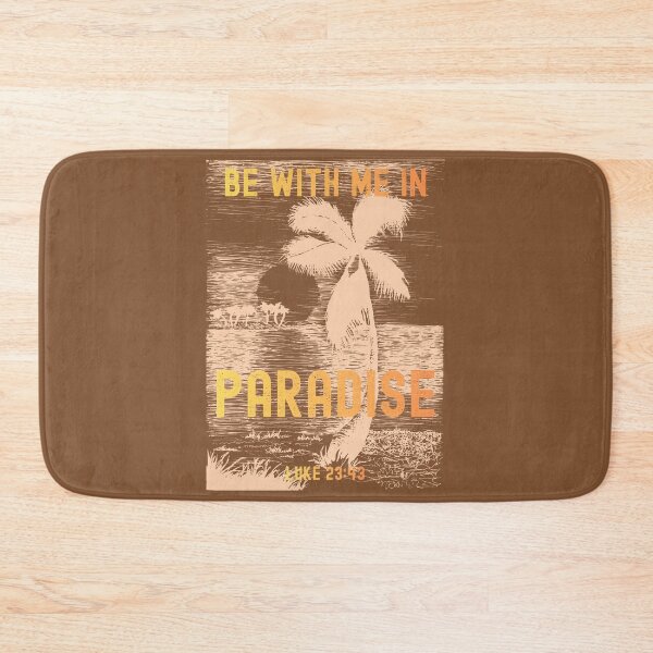 Item preview, Tropical Beach Sunset Palm Tree Paradise Be With Me Luke 23 43  designed and sold by Forevermore.