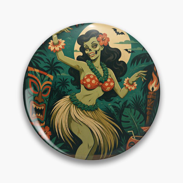 Item preview, Hula Halloween Zombie Luau Dancer designed and sold by Victor Shadehorn.