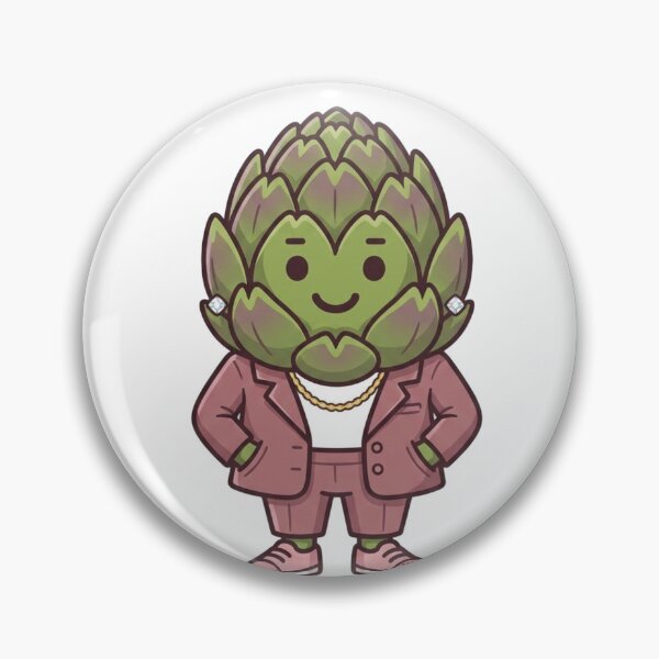 Item preview, Miss Karen Harte — Cute Artichoke Character Funny Food Art | Conditioned For Kindness designed and sold by monolithstudio.