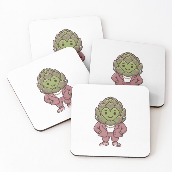 Item preview, Miss Karen Harte — Cute Artichoke Character Funny Food Art | Conditioned For Kindness designed and sold by monolithstudio.