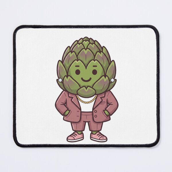 Item preview, Miss Karen Harte — Cute Artichoke Character Funny Food Art | Conditioned For Kindness designed and sold by monolithstudio.