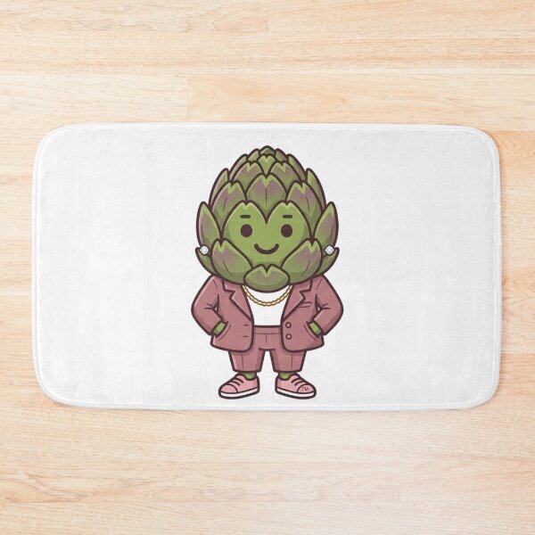 Item preview, Miss Karen Harte — Cute Artichoke Character Funny Food Art | Conditioned For Kindness designed and sold by monolithstudio.
