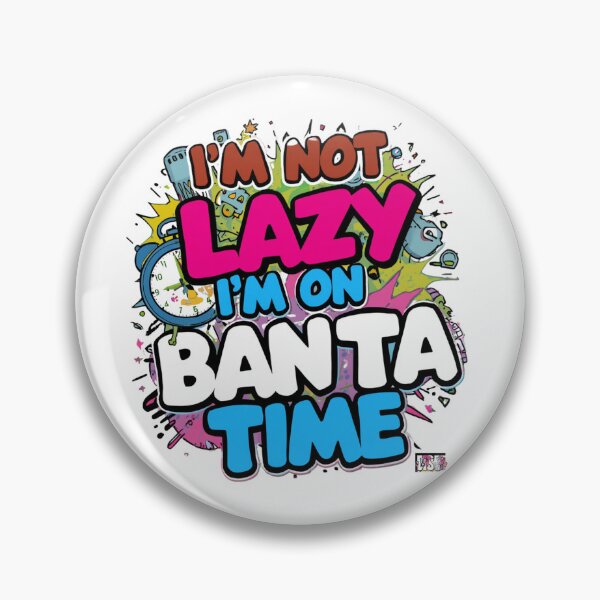 Item preview, I'm Not Lazy I'm On Banta Time Funny Desi Humor T-Shirt | Retro Cartoon Graphic Tee designed and sold by Vvmd.