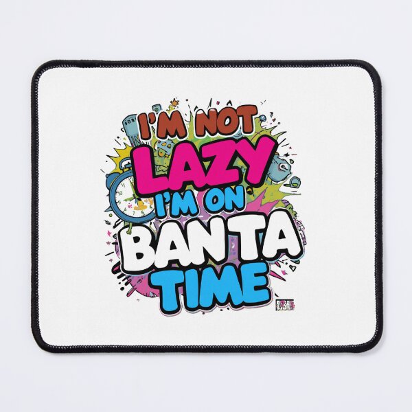 Item preview, I'm Not Lazy I'm On Banta Time Funny Desi Humor T-Shirt | Retro Cartoon Graphic Tee designed and sold by Vvmd.