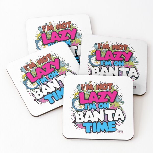 Item preview, I'm Not Lazy I'm On Banta Time Funny Desi Humor T-Shirt | Retro Cartoon Graphic Tee designed and sold by Vvmd.