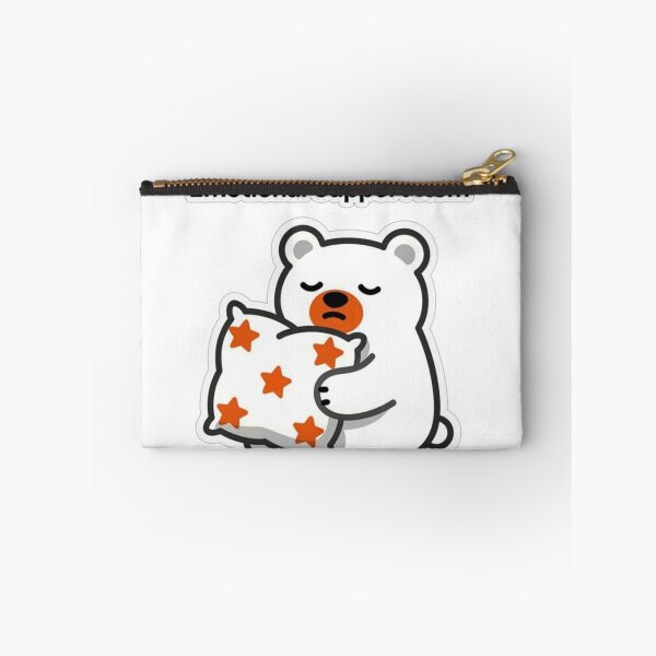 Item preview, Emotional Support Item | Funny Sleepy Bear Pillow Sticker for Anxious People designed and sold by Inkabbmate.