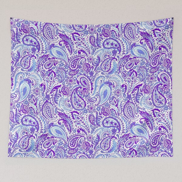 Item preview, Paisley pattern in purple designed and sold by bokasin.