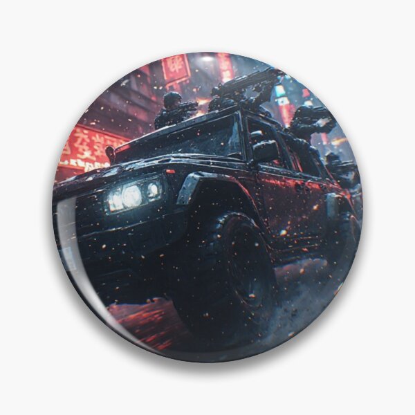 Item preview, Cyberpunk Tactical Jeep Urban Street Race designed and sold by Mavila Forge.