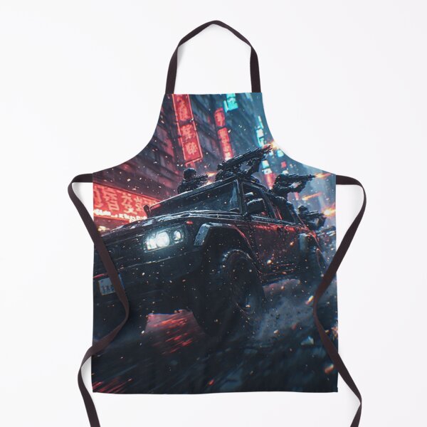 Item preview, Cyberpunk Tactical Jeep Urban Street Race designed and sold by JMAVILA ART.