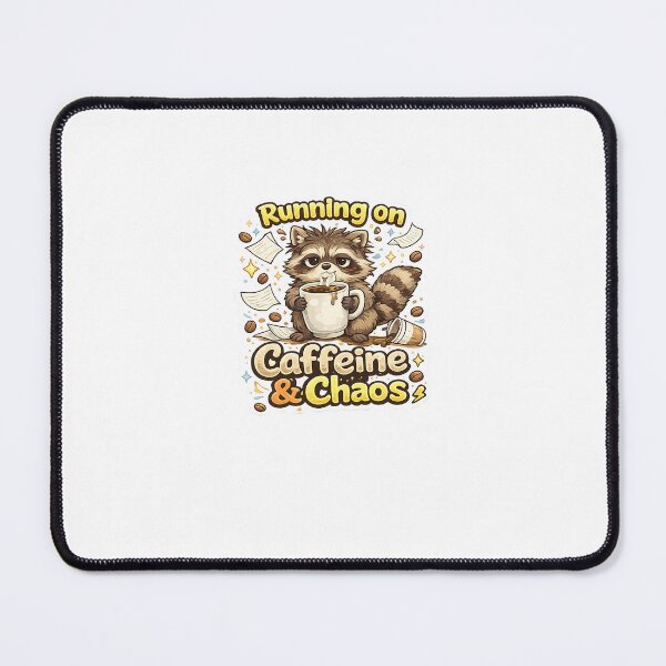 Item preview, Running on Caffeine and Chaos Funny Coffee Sticker designed and sold by Dropza.