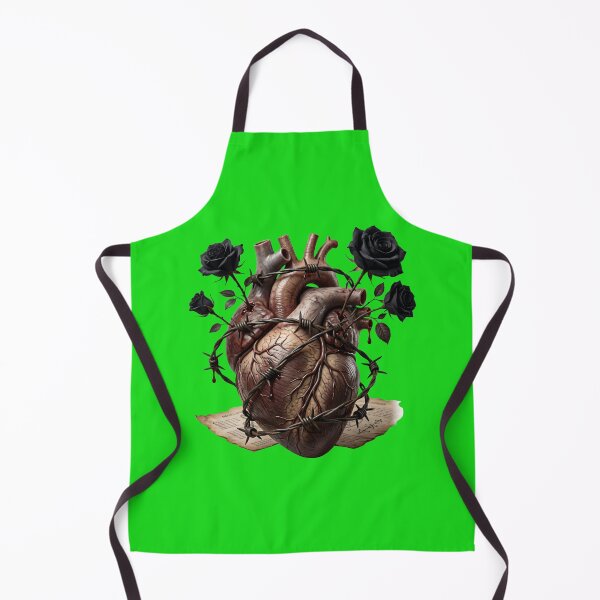 Item preview, Anatomical Heart with Black Roses and Barbed Wire designed and sold by Utopian-Magic.