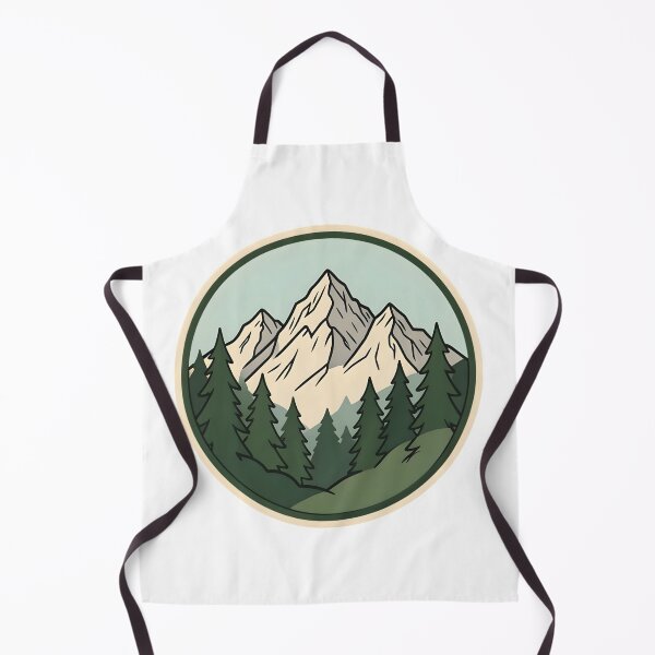 Item preview, Vintage Mountain Range Pine Forest Adventure Badge designed and sold by KCasual.