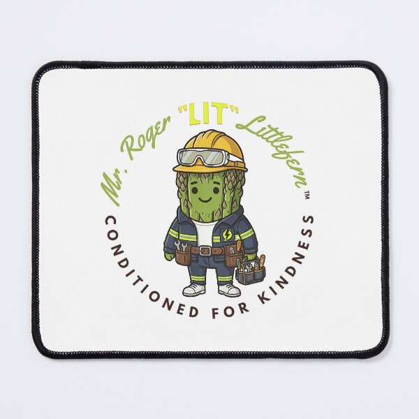 Item preview, Mr. Roger LIT Littlefern — Cute Electrician Asparagus Kawaii Food Art | Conditioned For Kindness designed and sold by monolithstudio.