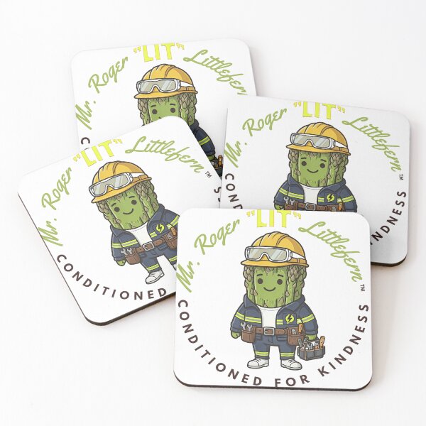 Item preview, Mr. Roger LIT Littlefern — Cute Electrician Asparagus Kawaii Food Art | Conditioned For Kindness designed and sold by monolithstudio.