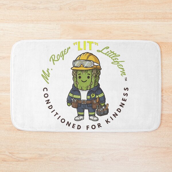 Item preview, Mr. Roger LIT Littlefern — Cute Electrician Asparagus Kawaii Food Art | Conditioned For Kindness designed and sold by monolithstudio.