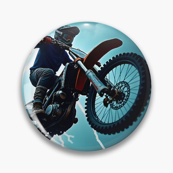 Item preview, Ride the Storm Dirt Bike Poster | Electric Lightning Motocross Wall Art & Adrenaline Sport Decor designed and sold by Creative-RE.