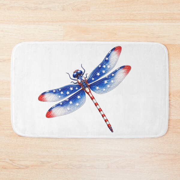 Item preview, Patriotic American Flag Dragonfly Art designed and sold by jgvisualarts.