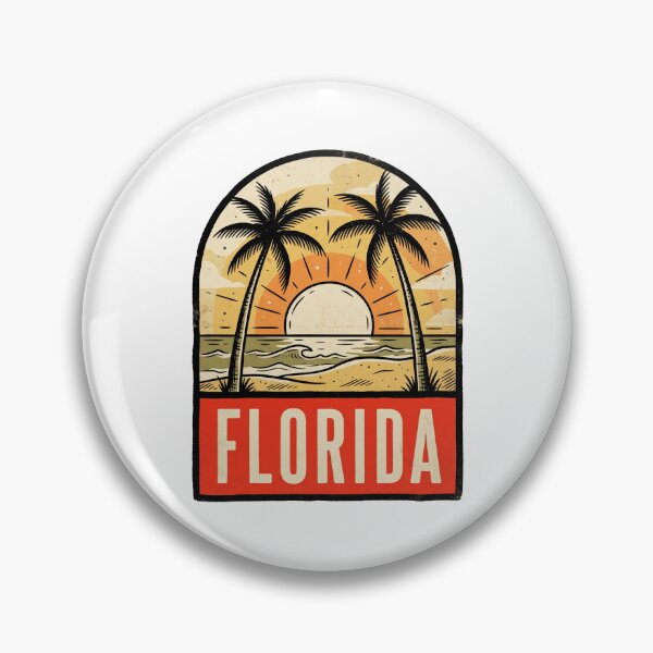 Item preview, Vintage Florida Sunshine Coast Palms Retro Art designed and sold by Paper Drip.