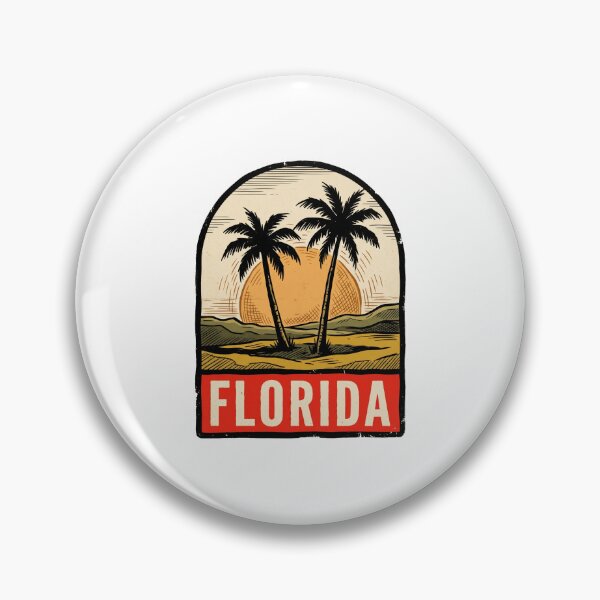 Item preview, Vintage Florida Sunshine Coast Palms Retro Art designed and sold by Paper Drip.