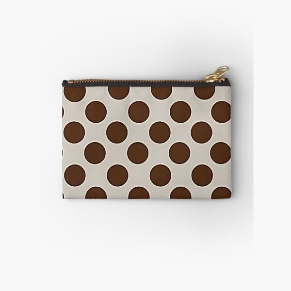 Item preview, Retro Chocolate & Cream Polka Dot Pattern designed and sold by CaramelCo.
