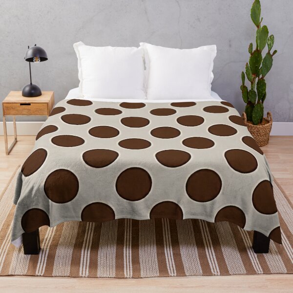 Item preview, Retro Chocolate & Cream Polka Dot Pattern designed and sold by CaramelCo.